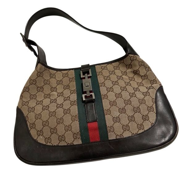 Gucci Brown and Black Shoulder Bag - Picture 1 of 10